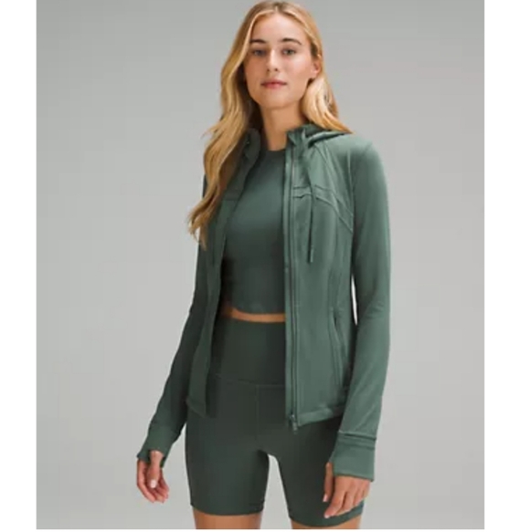 lululemon athletica Tops - Lululemon Hooded Define Jacket *Nulu Dark Forest Green Size 6